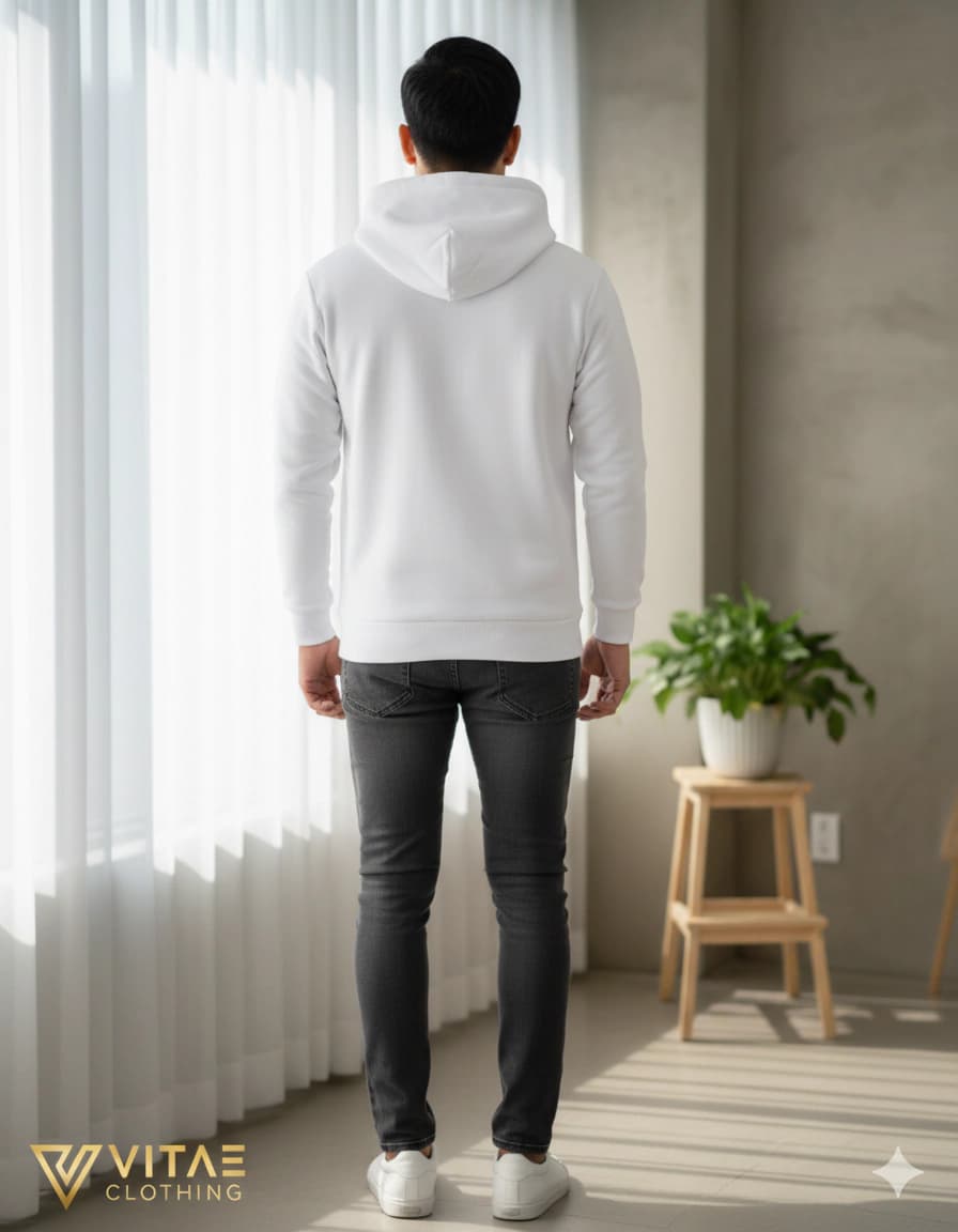 Hoodie Contraste Puro vista 3