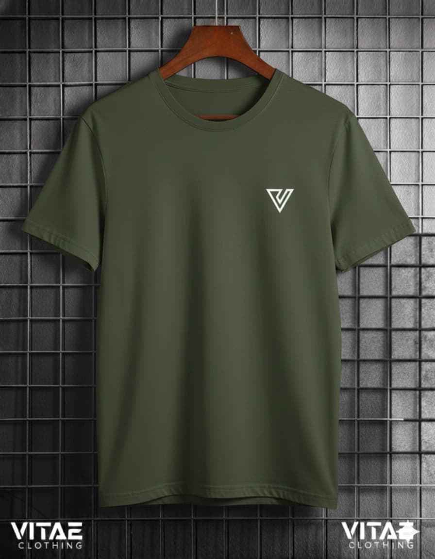 Remera Verde Militar Vitae